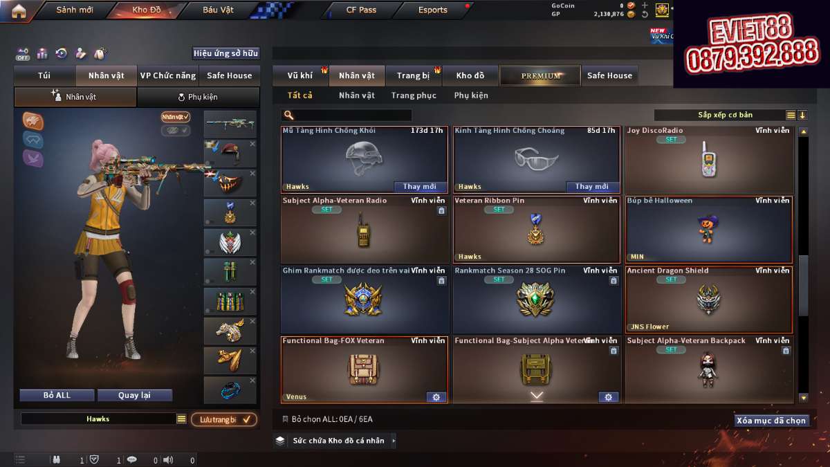 shop acc cf uy tin gia re